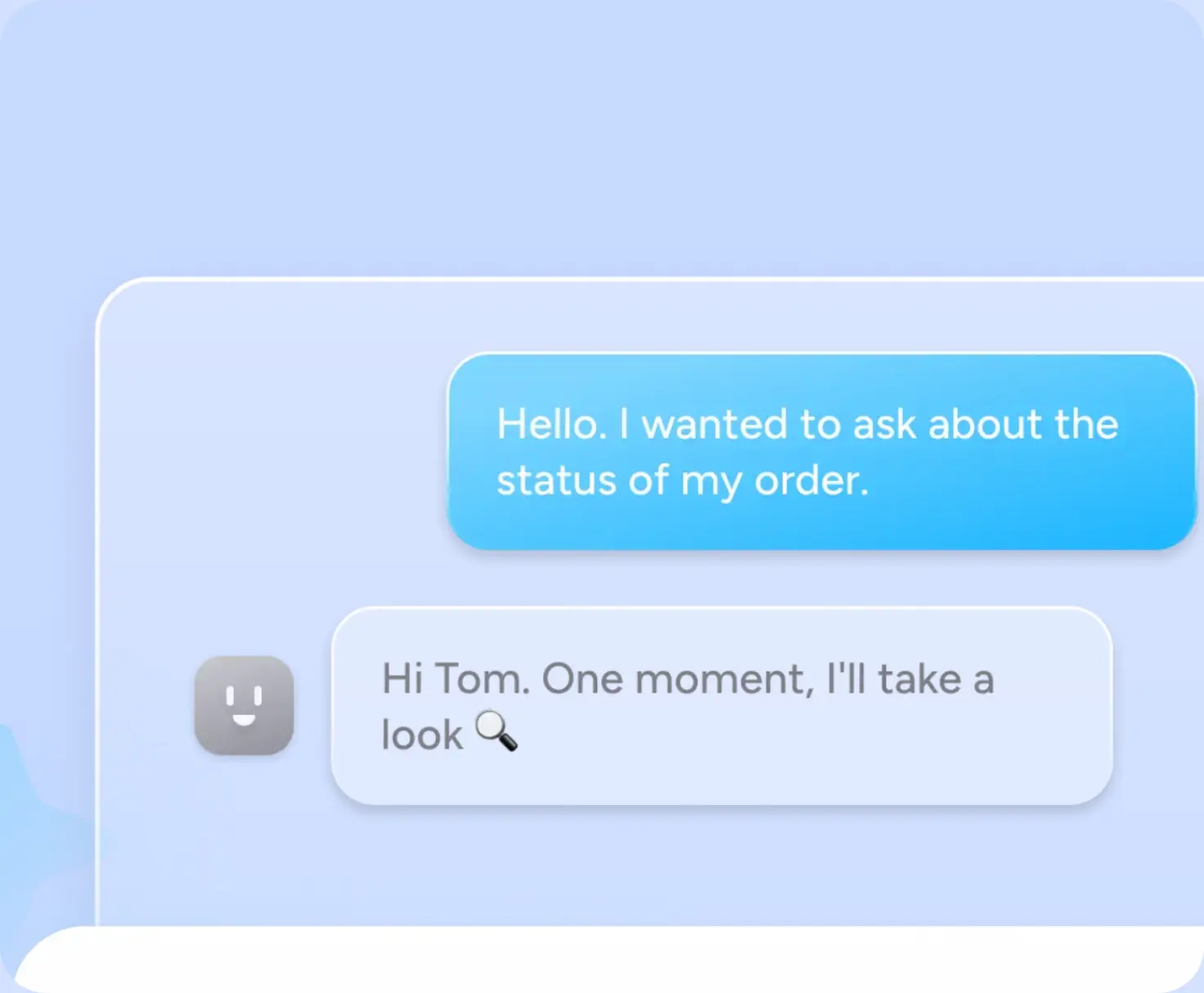 AI-assisted WhatsApp conversation